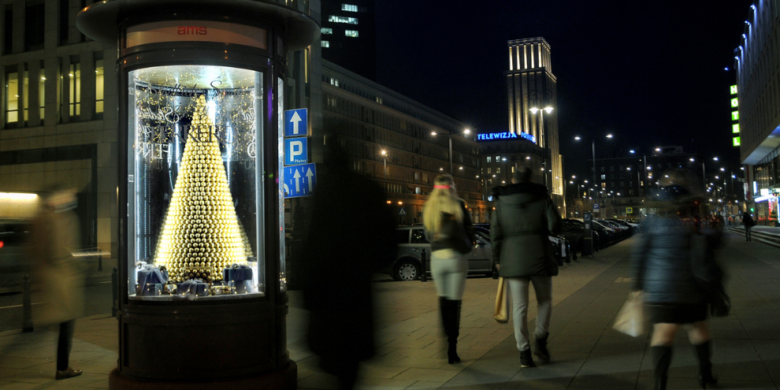 Ferrero Rocher w słupie od AMS