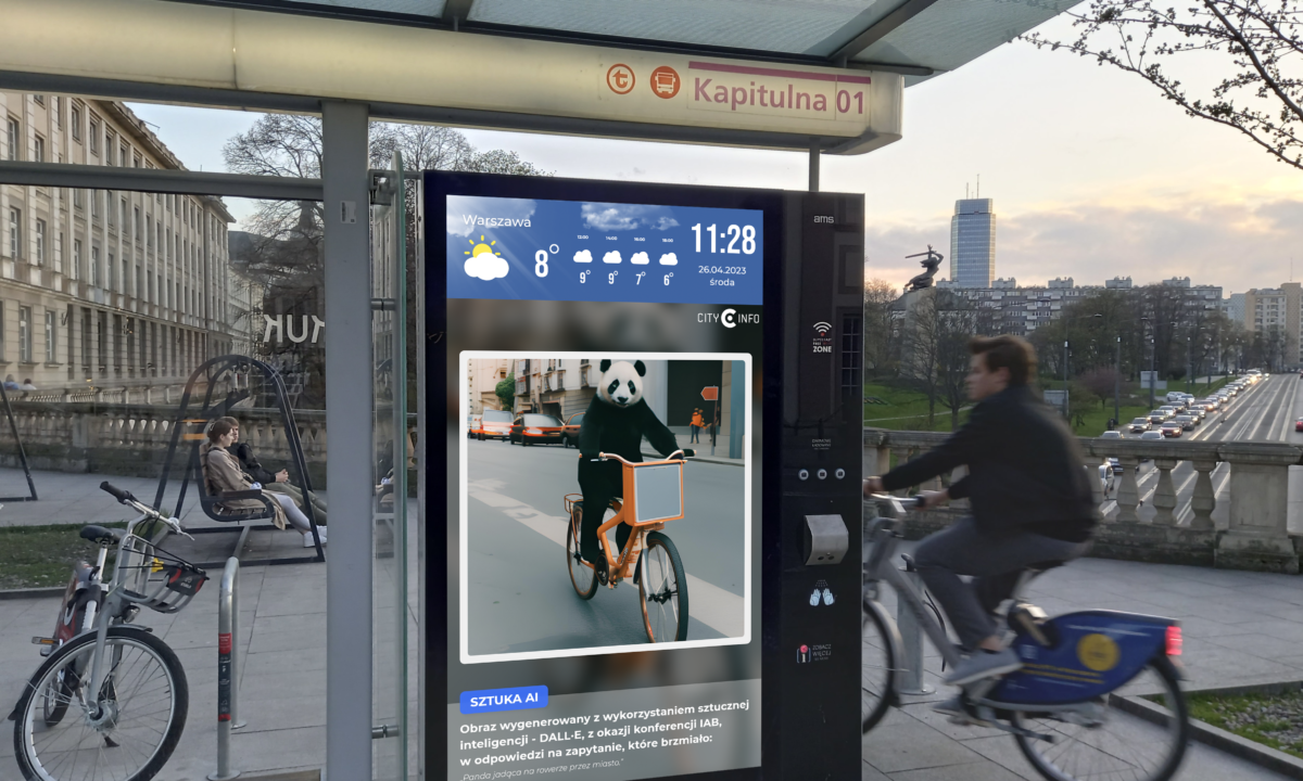 AMS wykorzystuje sztuczną inteligencję do tworzenia kontentu w sieci digital OOH